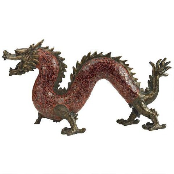 Lamp Dragon Dance of Light Illuminated Mosaic Glass Sculpture Chinese